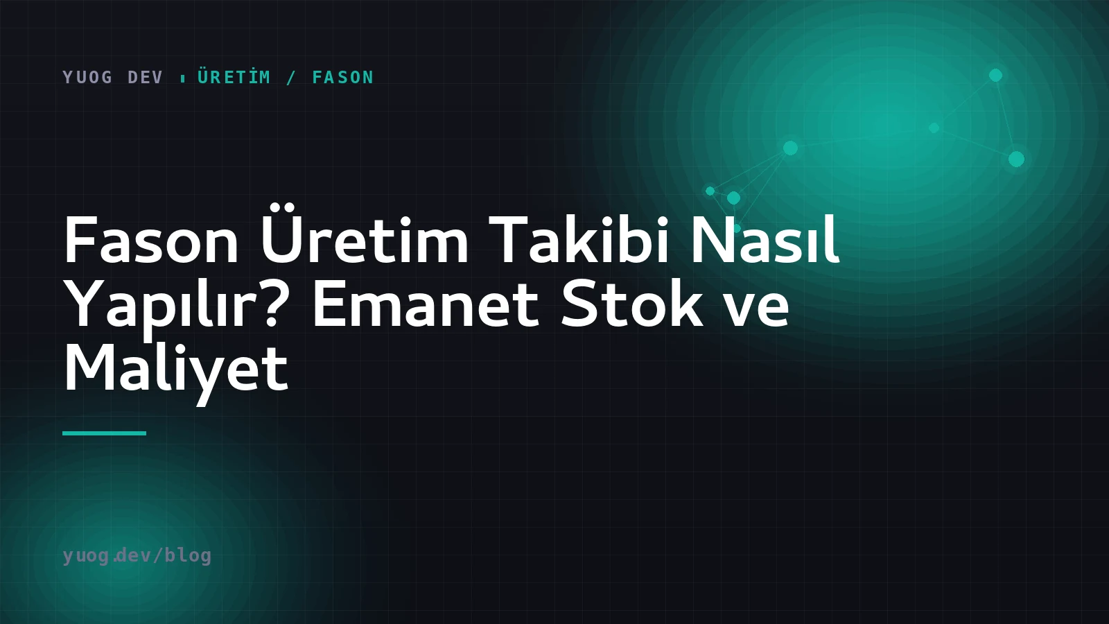 Fasona çıkan hammaddenin emanet depoda izlenmesini ve dönen mamulle eşleştirilmesini anlatan kapak görseli